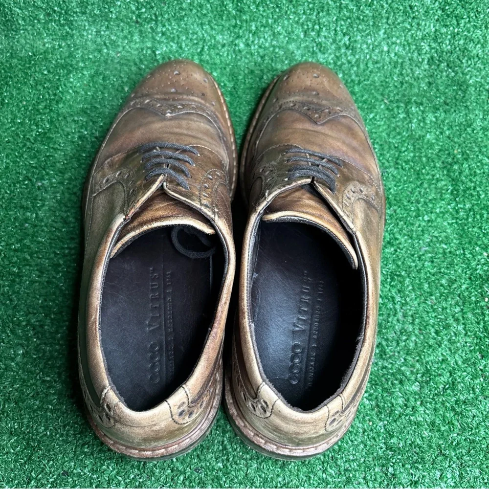 ECCO Vitrus Comfort Wingtip Lace Up Oxford Shoes‎ Brown Mens Size 43 US 9